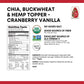 Nature'S Path Qi'A Superfood Organic Gluten Free Cranberry Vanilla Chia,Buckwheat And Hemp Cereal Topper,7.9 Ounce,Non-Gmo,6G Pl
