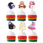 Flairs New York Party Props Decorations Cupcake Toppers (Sloths Party, Pack Of 24 Cupcake Toppers)