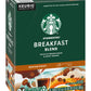 Starbucks Breakfast Blend Coffee K-Cups, 72 Count