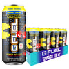 G Fuel Energy Drink Cherry Lollipop, Sugar Free, 140mg Caffeine, 16 Fl Oz Cans, 12-Pack