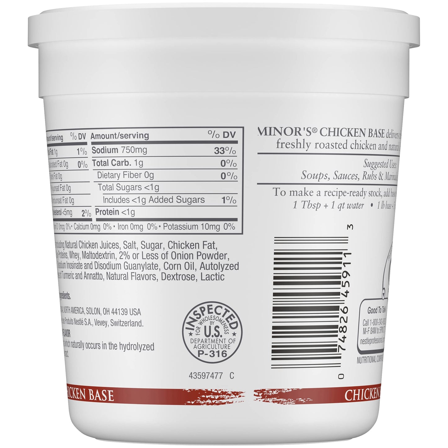 Minor'S (Original Formula) Chicken Base - 16 Oz (Pack Of 2)