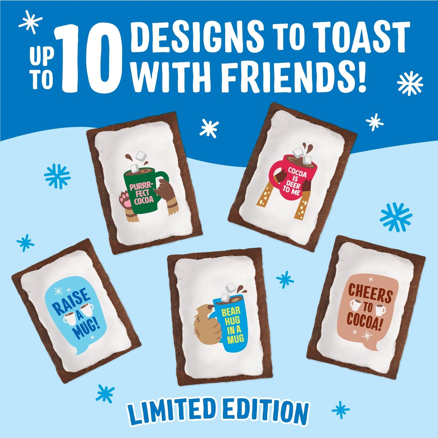 Pop-Tarts Toaster Pastries, Breakfast Foods, Holiday Snacks, Frosted Marshmallow Hot Cocoa, 13.5Oz Box (8 Pop-Tarts)