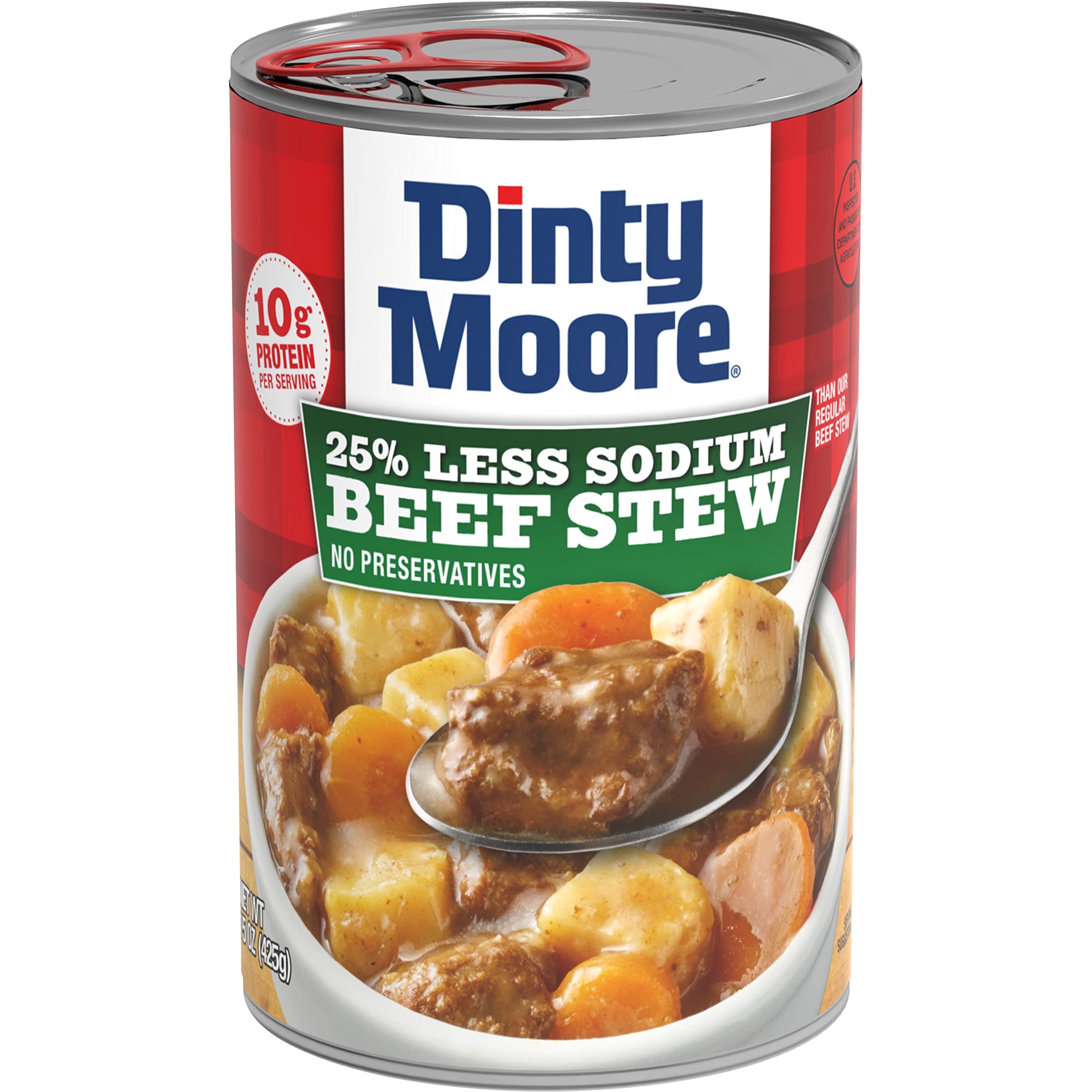DINTY MOORE Beef Stew, 25% Less Sodium, 15 oz. can, Pack of 12