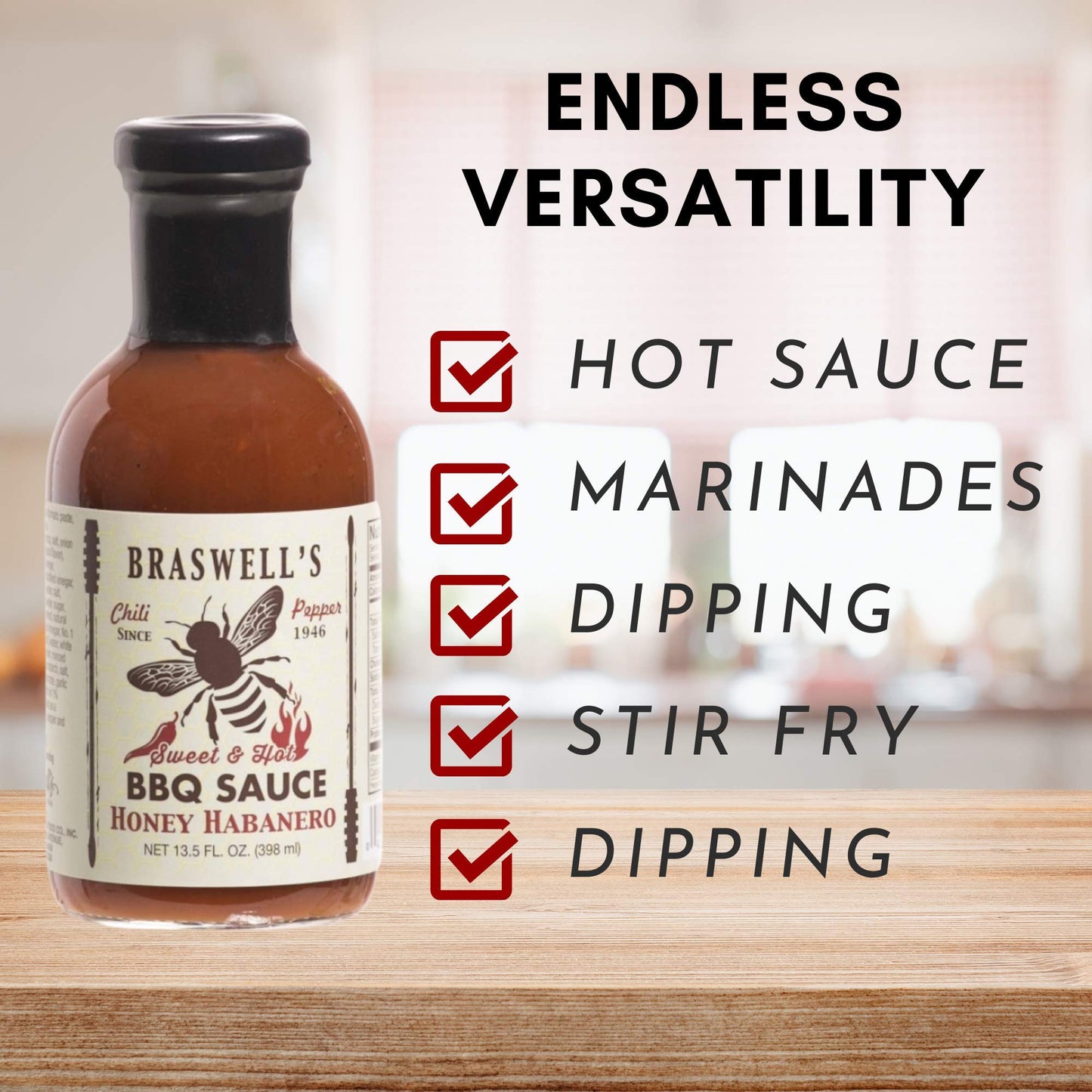 Braswell Sauce Barbeque Honey Habanero, 13.5 Oz