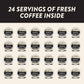 Angelinos Coffee Espresso Pods for Keurig - Dark Roast, 24 Count, Cafe Style