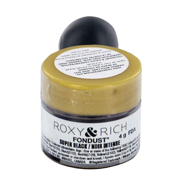 Roxy & Rich Fondust Powder Food Color, Super Black 4 Grams