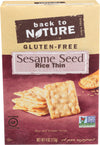 Sesame Seed Gluten Free Rice Thins 4 Ounces (Case Of 12)
