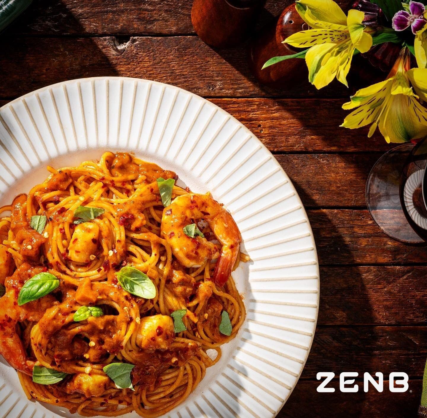 ZENB Plant Based Spaghetti - Made From 100% Yellow Peas, Gluten Free Pasta, Non-GMO, Vegan, Certified Kosher, 17g of Protein & 1
