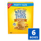 Wheat Thins Original Whole Grain Wheat Crackers, Party Size, 6 - 20 oz Boxes