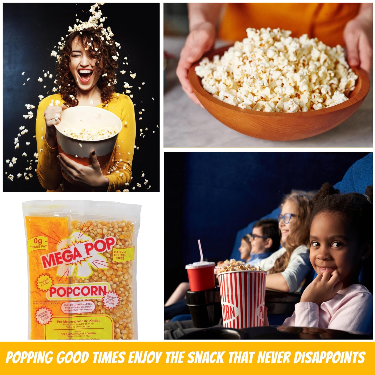 4Oz Popcorn Kettle Portion Packs - (Pack Of 8)