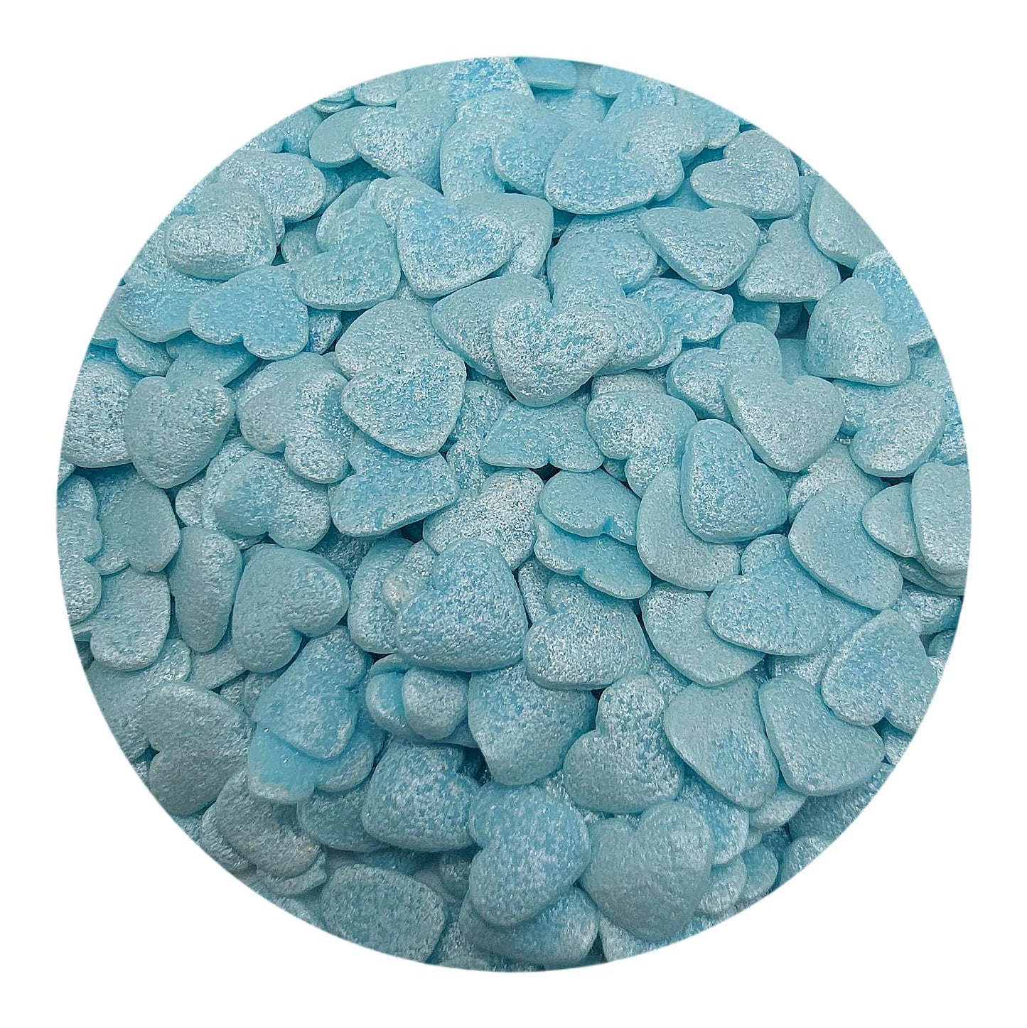 NCS Blue Pearl Heart Edible Sprinkles, 8 ounces - Great for Cupcakes, Cookies, Cakes, Donuts, Cakes Pops