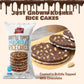 Liebers Thin Chocolate Rice Cakes, Kosher Certified Dairy And Dairy Free Options, Gluten Free Snack Pack Of 6 (Brittle Topped Mi
