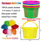 18 Pcs Easter Baskets Small With Handles For Kids Egg Hunting-70G Easter Grass Stuffers For Spring Party Crafts Supplies Accesso