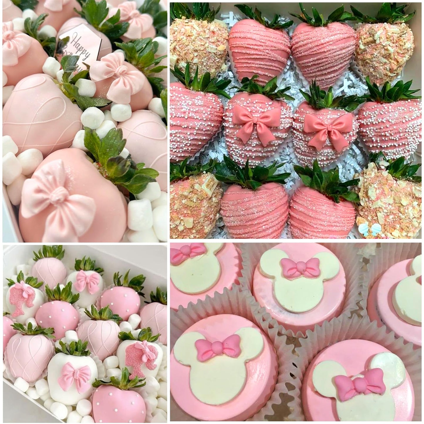 30 Pcs Pink Bow Cupcake Toppers, Bowknot Cake Decorating Bow Cake Topper Birthday Decorations Coquette Bow Theme Party Decoratio