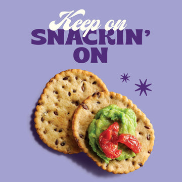 Back to Nature - Stoneground Wheat Crackers - Garlic & Herb - Real Ingredients like Whole Grain Wheat, Flax Seed and Sea Salt -