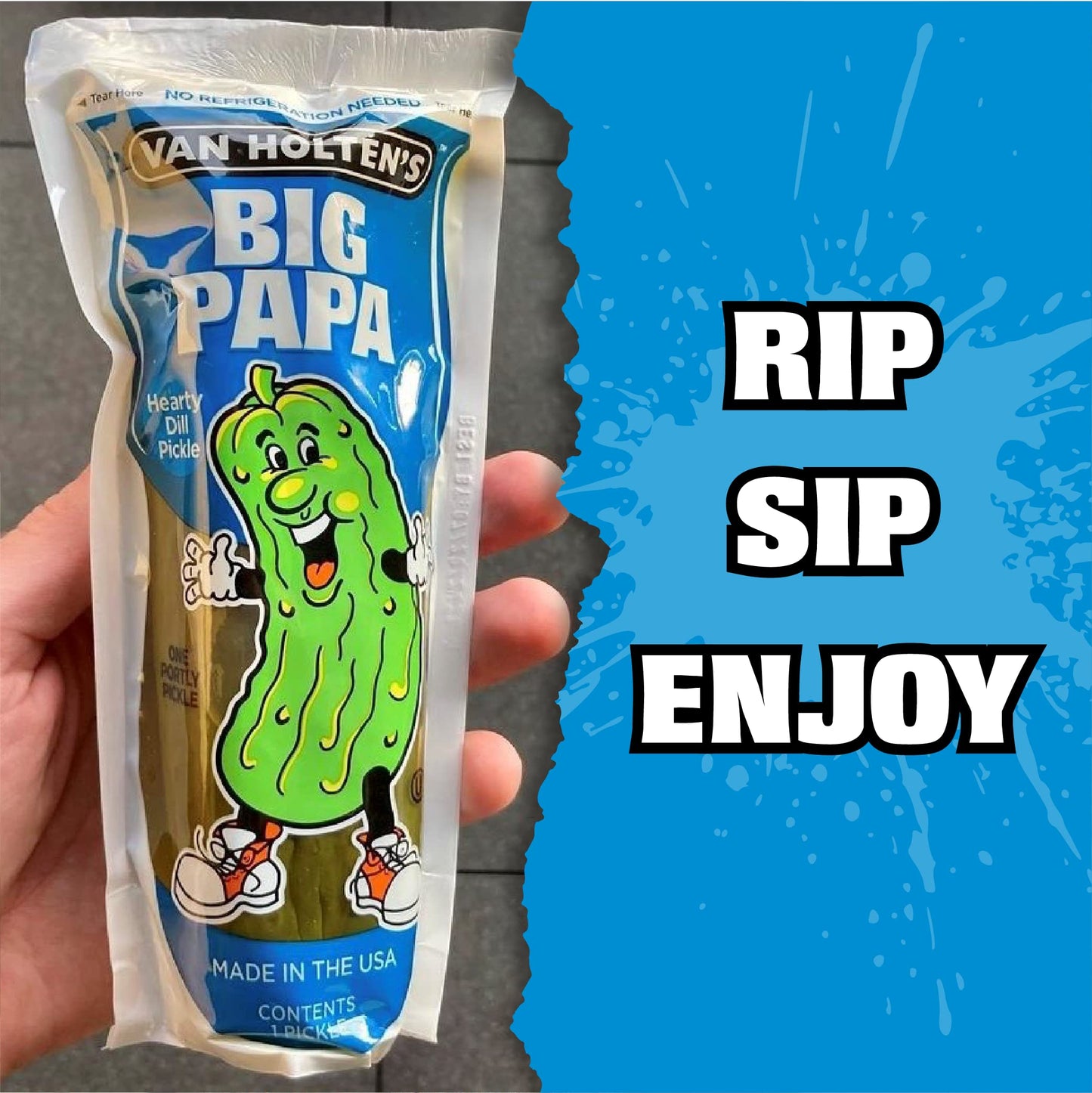 Van Holten'S Pickles - Big Papa Pickle-In-A-Pouch - 6 Pack