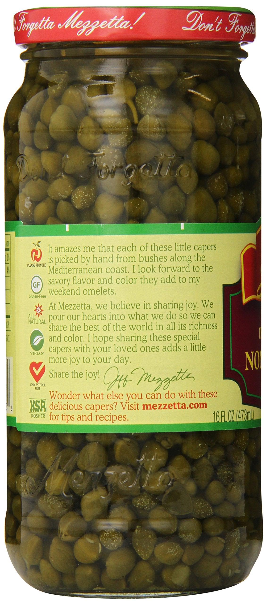 Mezzetta Non-Pareil Caper, 16 Ounce