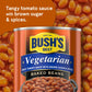 BUSH S BEST 16 oz Canned Vegetarian Baked Beans, Source of Plant Based Protein and Fiber, Low Fat, Gluten Free, (Pack of 12)