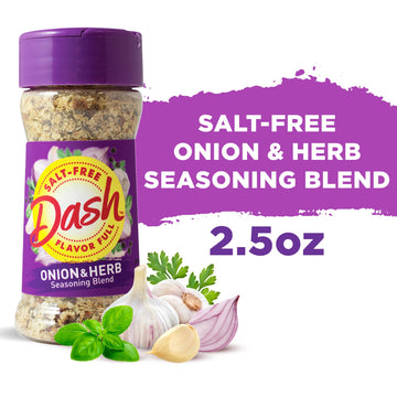 Dash Salt-Free Seasoning Blend, Onion & Herb, 2.5 Ounce (Pack Of 8)