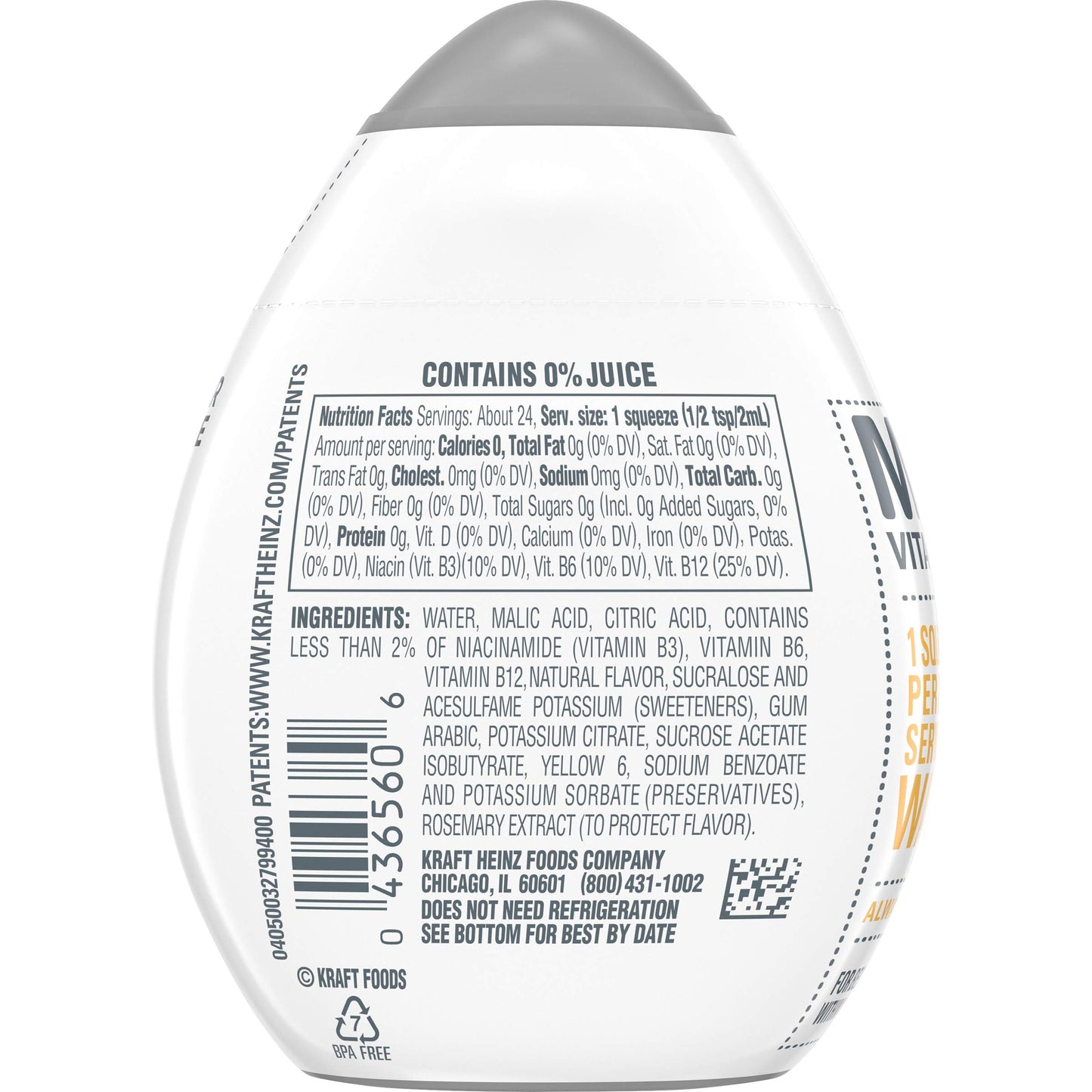 MiO Liquid Water Enhancer Drink Mix, Orange Vanilla, 1.62 fl oz Bottles, Pack of 12, Model 10043000006563