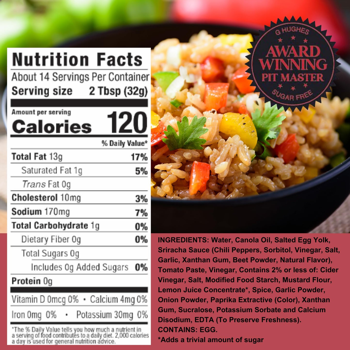 G Hughes Sugar Free Yum Yum Sauce - Gluten Free Yum Yum Sauce, Keto Dipping Sauce, Sugar Free Dipping Sauces, Low Carb Yum Yum Sauce Original, Sugar Free Dressings And Sauces - 16 Oz (3-Pack)