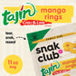 Snak Club Tajin Mango Rings Gummy Candy, Fruit Candy Gummies with Chili and Lime Seasoning, Mild, Gluten-Free and Vegan Snacks,