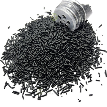 Se Si&Moos Black Jimmies Sprinkles Soft Jimmies Soft Sprinkles Edible Black Sprinkles For Cake Decorating, Ice Cream Toppings &