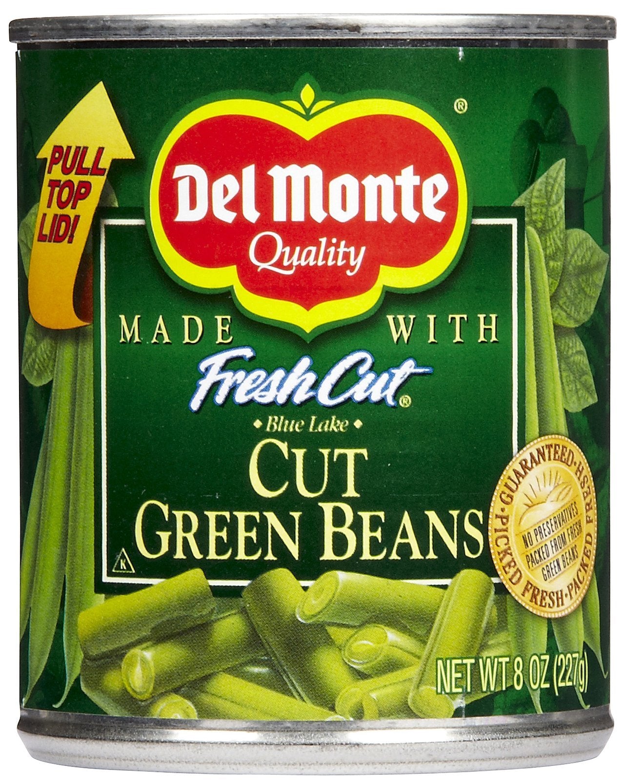 Del Monte Canned Fresh Cut Green Beans, 8 Ounce