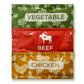 Stapster BEEF BROTH, CHICKEN BROTH, VEGETABLE BROTH Concentrate 9.6 G - Bundle of 30 pcs - 10 pcs of Each Broth