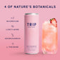 Trip Drink Mindful Blend  Lightly Sparkling Calming Drink  Adaptogen Drink 120 MG Magnesium Citrate with Ashwagandha  Lions Mane & L Theanine  No Added Sugar  Low Calorie  Vegan  Wild Strawberry  12 Oz  12Pk