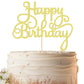 EONNCNT Happy Birthday Cake Topper - Gold Glitter Paper Decoration, Model MOUCCT-HB