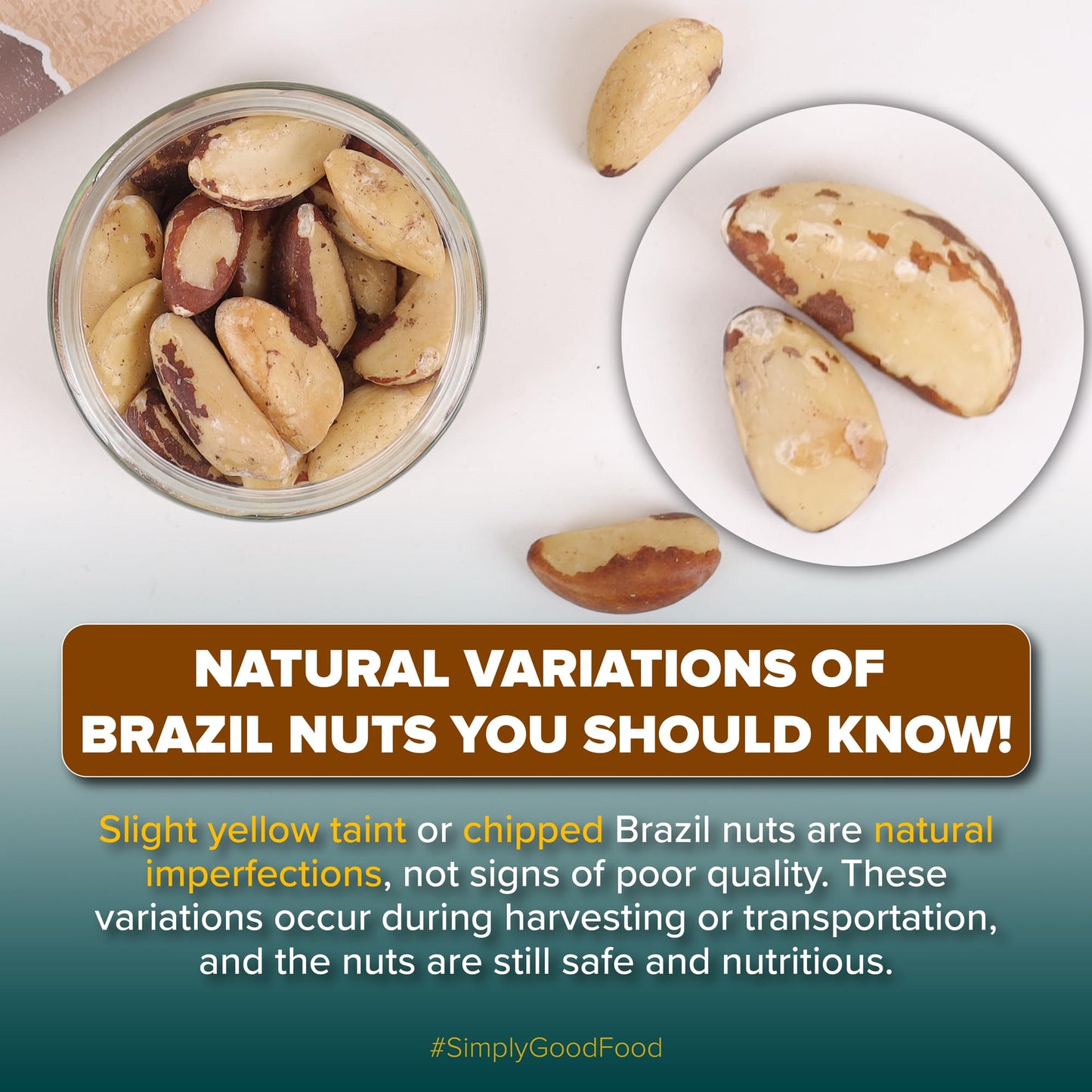 Urban Platter Exotic Raw Brazil Nuts | 3.53 Oz (100G) | Natural, Organic, Fresh, Shelled & Unsalted | Crunchy, Delicious & Healthy Party Snack | Ideal For Gift Giving, Dessert Or Baking