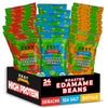 Crunchy Dry Roasted Edamame Beans Snack by Zest Delites, Sea Salt - Sriracha - Buffalo, Vegan, Low Calorie High Protein Snacks, 