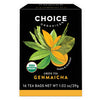 Choice Organics - Organic Genmaicha Tea (1 Pack) - Green Tea With Toasted Brown Rice - Compostable - 16 Organic Green Tea Bags