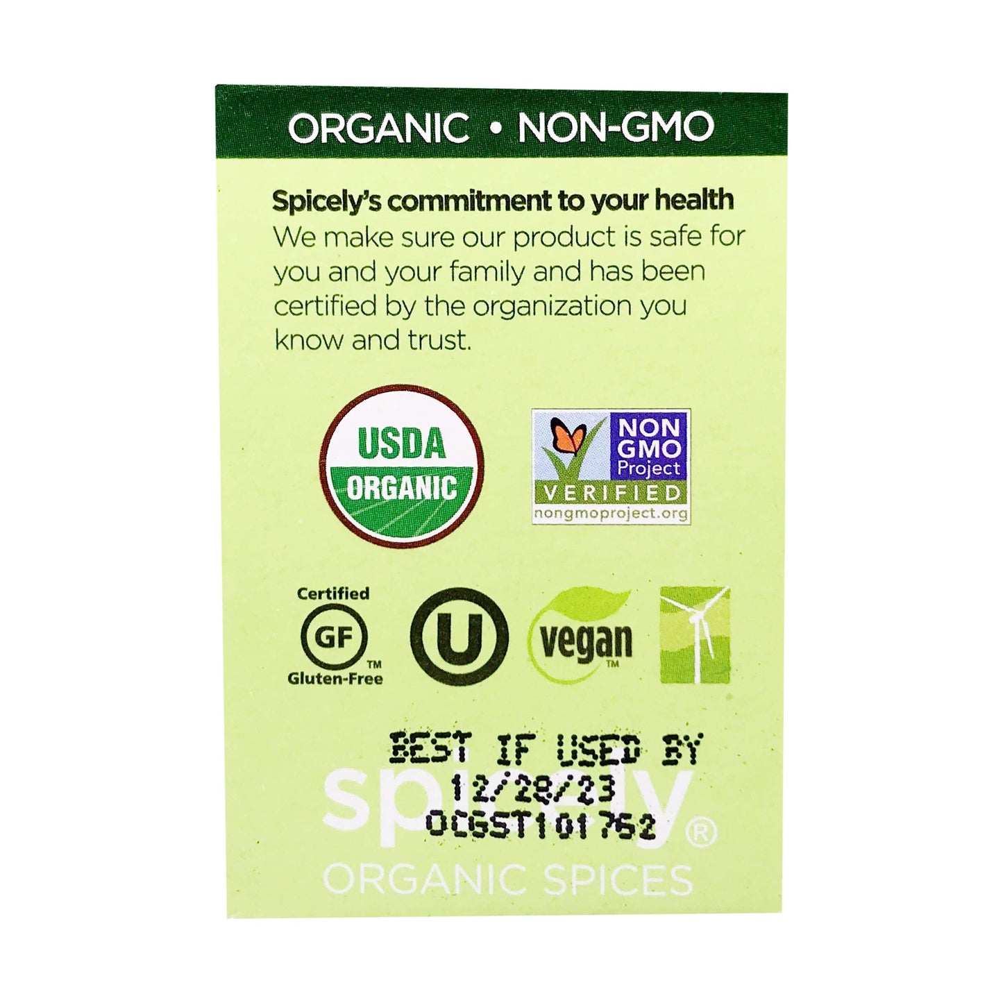 Spicely Organic Cardamom Powder 0.40 Ounce Ecobox Certified Gluten-Free