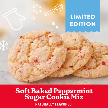 Betty Crocker Limited Edition Soft Baked Peppermint Sugar Cookie Mix  Holiday Cookies  16.6 oz