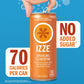 Izze Sparkling Juice Beverage Blend, Sunset Variety Pack, Clementine, Peach, Cherry Lime, Pomegranate, No Sugar Added, 8.4 Fl Oz, 24 Cans