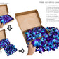 Sunne Tropical Fresh Orchid Loose Bloom Flowers 100 Blue, Model: orchidclub-bloom, Perfect for DIY Leis & Decorations