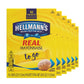 HELLMANNS Real Mayonnaise To Go Packets, Gluten Free, 3.8 oz, Pack of 6, Model -092021-v4
