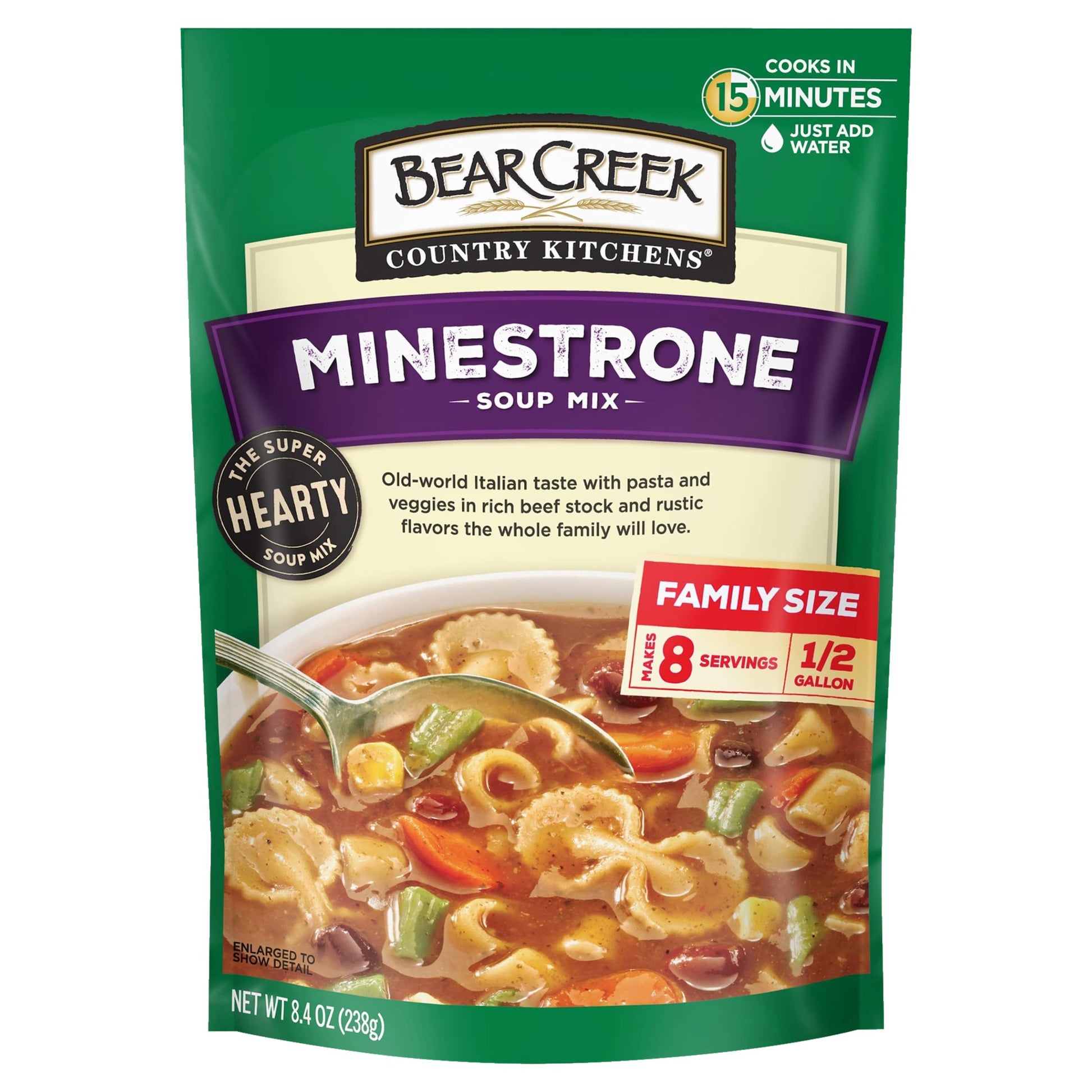 Bear Creek Soup Mix, Minestrone, 8.4 Ounce (Pack of 6)