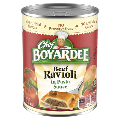 Chef Boyardee Beef Ravioli, 15 oz, 24 Pack
