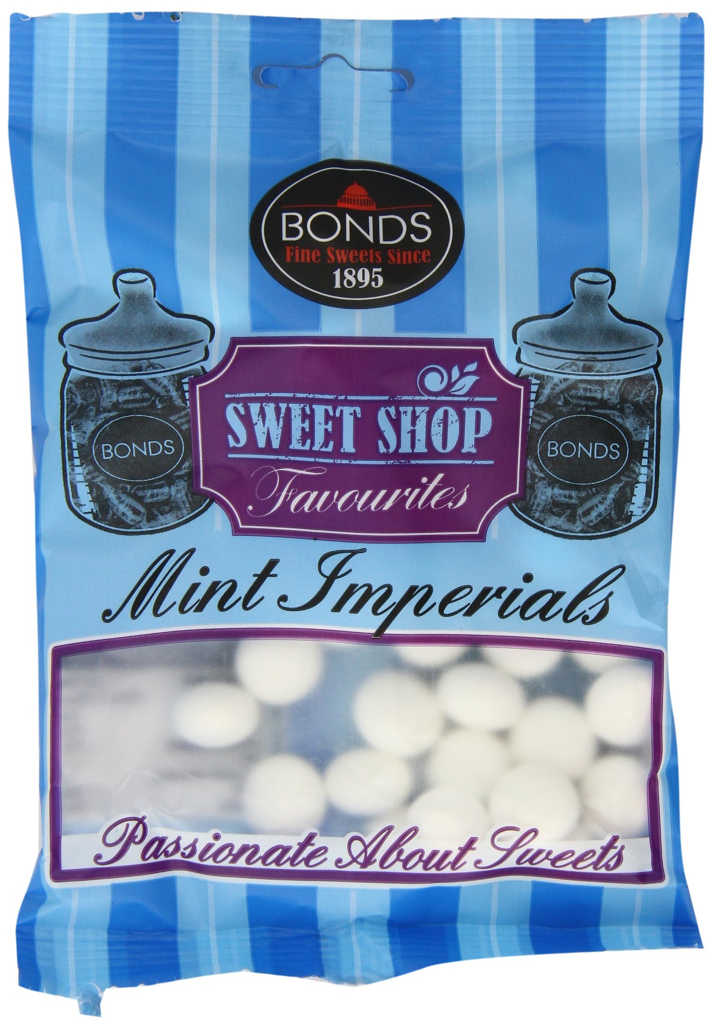 Sweetshop Original Mint Imperials Hard Sugar Sweets, Peppermint Flavor, 105 g