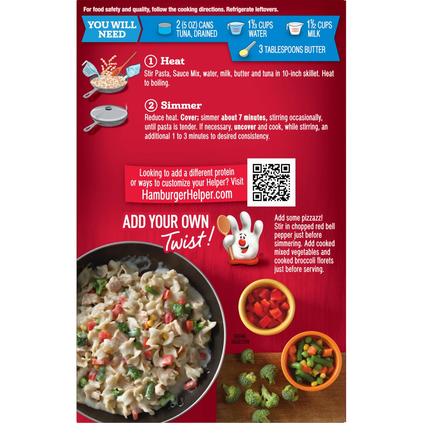 Tuna Helper Creamy Pasta, 5.5 oz, 12 Pack - Quick & Easy Meal Solution, Perfect for Family Dinners