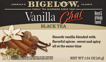 Bigelow Vanilla Chai Tea Bags - 20 Ct