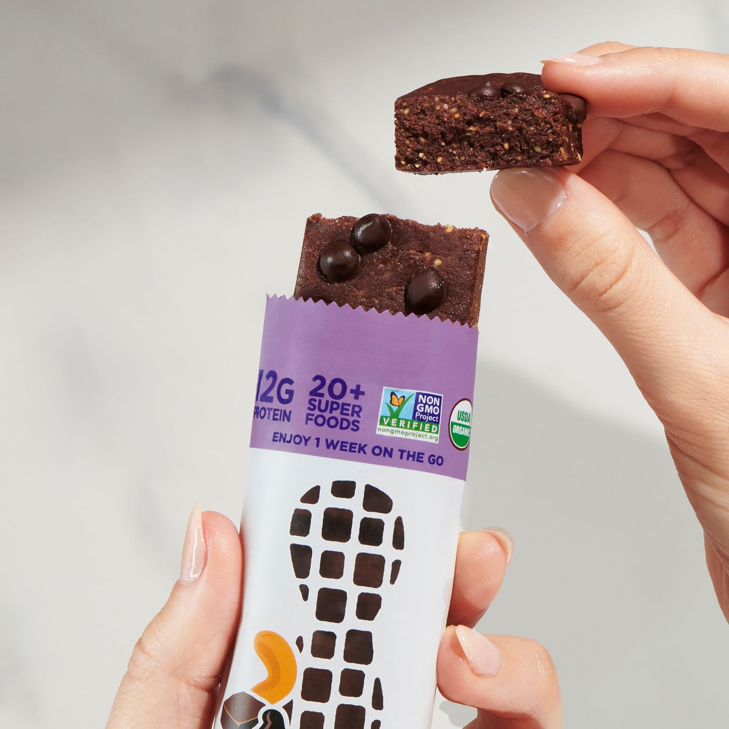 Perfect Bar  Chocolate Brownie Protein Bar  Organic  Gluten Free  Soy Free  Non GMO  No Sugar fermented-style flavors  2.2 Ounce Bar  10 Count
