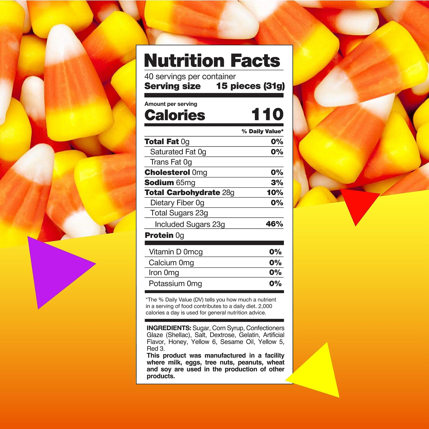 Halloween Candy Corn | 3 Pound Bag | Classic Old Fashioned Sweets | Bulk Mellowcreme Candy for Parties, Baking, Fall Decorations