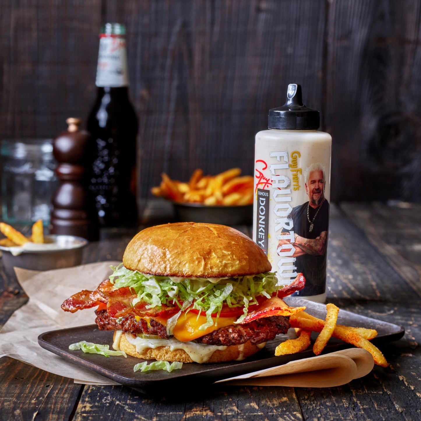 Guy Fieri'S Flavortown Famous Donkey Sauce - Garlic Aioli Sauce For Chicken, Fries, Dips, Burgers, & Sandwiches, Gourmet Condime