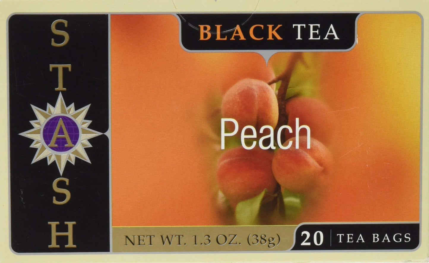 Stash Black Tea Peach, 20 Count, Pack of 1, Model 00019511