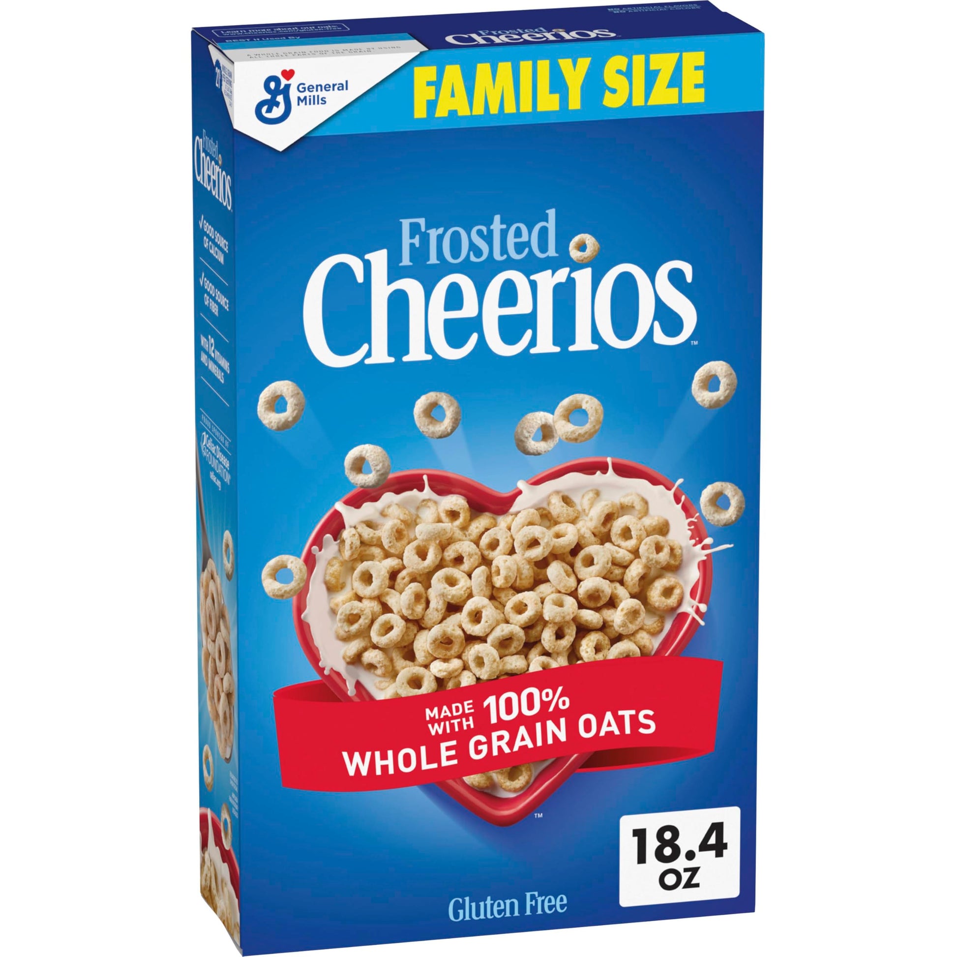 Frosted Cheerios, Heart Healthy Cereal, Family Size, 18.4 oz