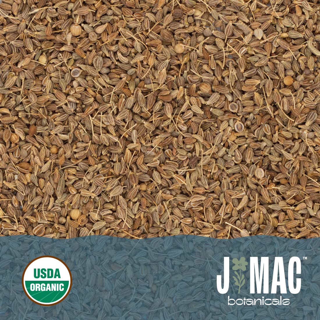 J Mac Botanicals Organic Anise Seeds (16 oz) whole seeds  aniseed  anisecookies  anisetea  aniseseed powder  aniseseeds for baking  Certified Organic.